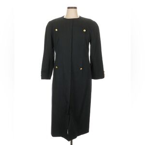 💥SOLD💥 VTG Talbots 16 XL Full Length Black 100% Wool Coat Jacket Lined Women’s